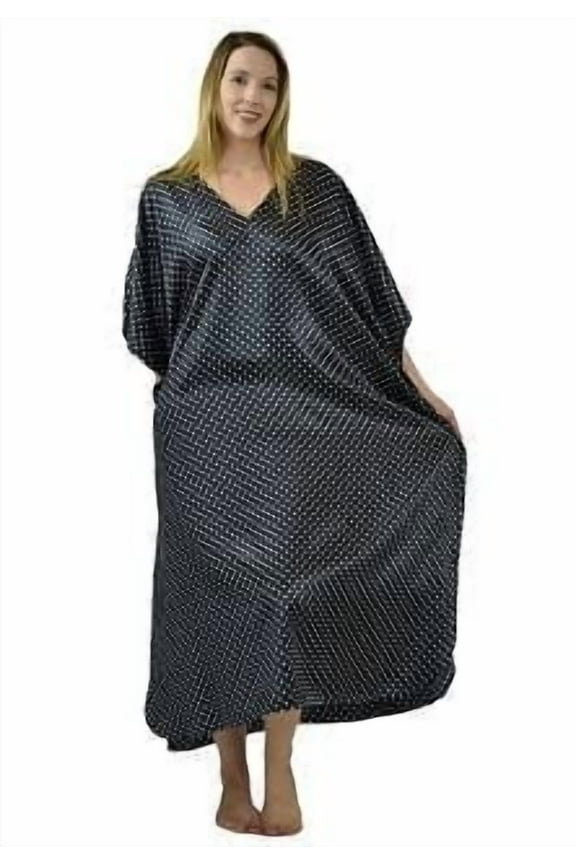 's Women's Caftan / Kaftan, Black Polka Dot, One Size