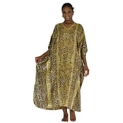 Up2date Fashions Womens Caftan / Kaftan, Golden Animal Print, Style Caf-3C3GD