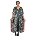 thumbnail image 1 of Up2date Fashion's Women's Caftan / Kaftan, Midnight Meadows Print, One Size Muumu, Style Caf-104, 1 of 2