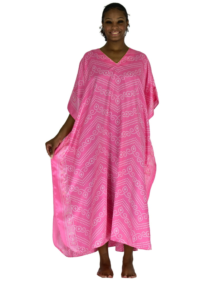 Up2date Fashion's Women's Silk Satin Plus Size Maxi Dress