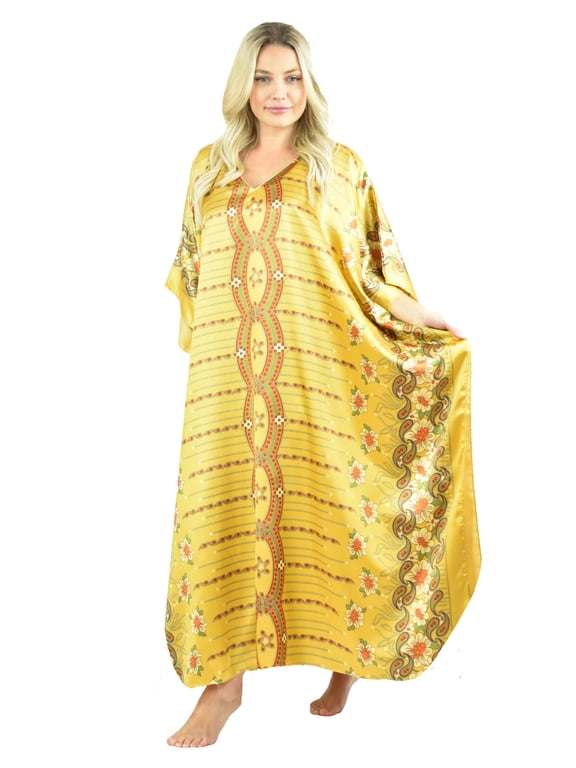 's Women's Caftan / Kaftan / Muumuu / Mumu, Golden Delight Print