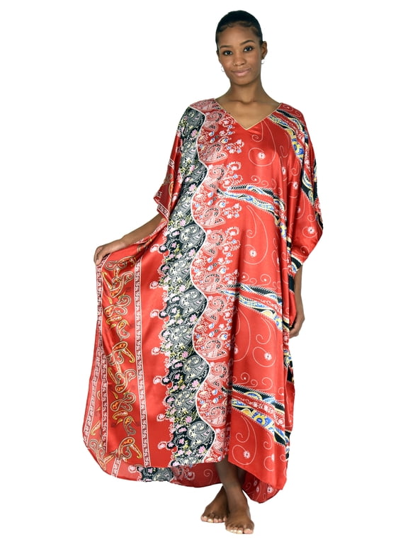 's Women's Caftan / Kaftan / Muumuu / Mumu, Red Desert Print