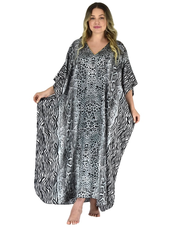 's Women's Caftan / Kaftan / Muumuu / Mumu, Snakeskin Print, Caf-ND03C2
