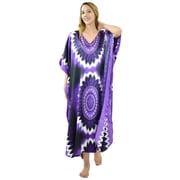 Up2date Fashion's Women's Caftan / Kaftan / Muumuu / Mumu, Violet Print