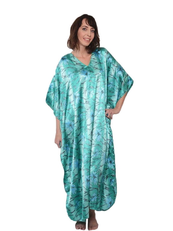 's Women's Caftan / Kaftan, Underwater Lilies Floral Print