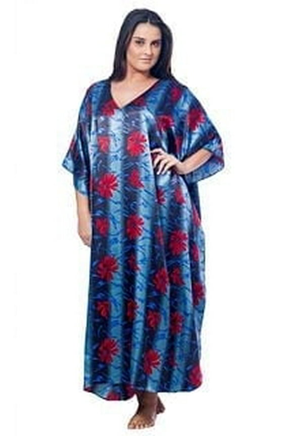 's Women's Caftan / Kaftan / Muumuu / Mumu, Water Lilies Print, Style Caf-46C3