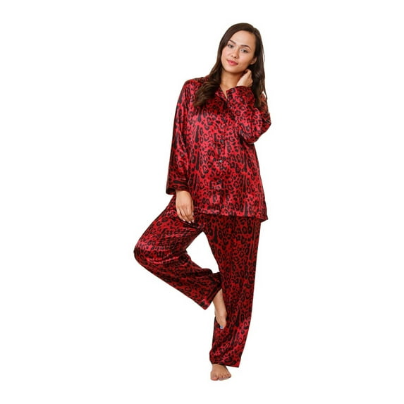Up2date Fashion's Women's Classic Animal Print Pajama Sets in Various Colorful Patterns