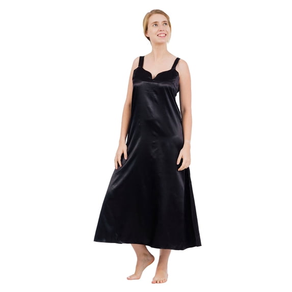 Up2date Fashion's Women's Long Satin Chemise / Nightgown