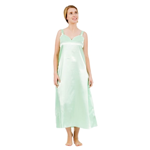 Up2date Fashion's Women's Long Satin Chemise / Nightgown