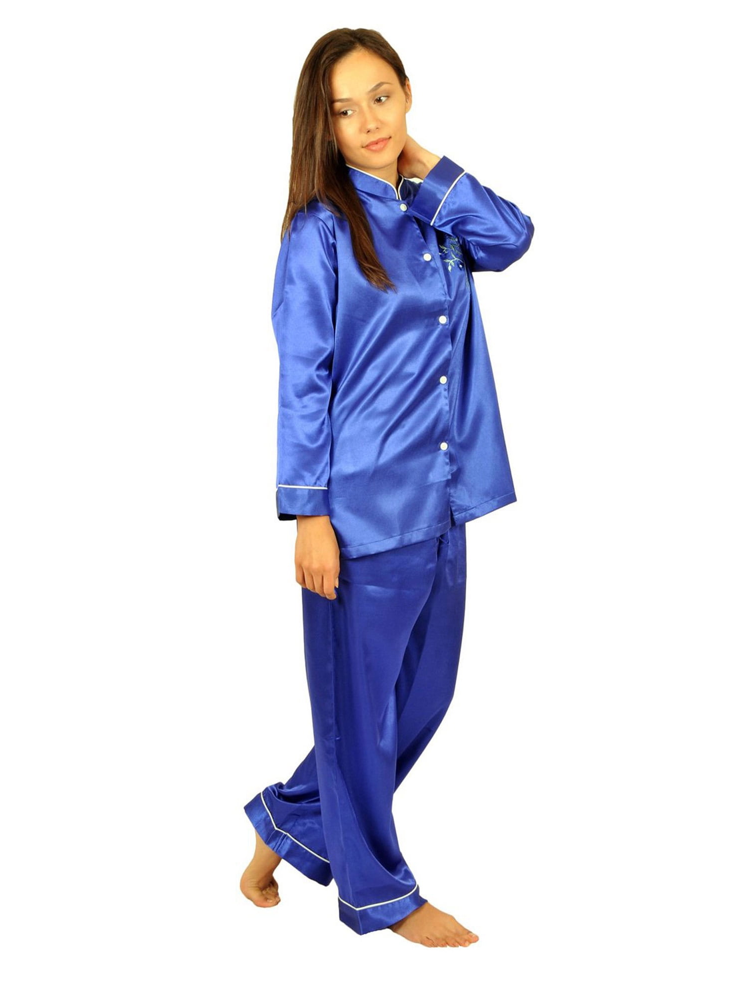 Up2date Fashion's Women's Mandarin Collar Pajamas - Walmart.com