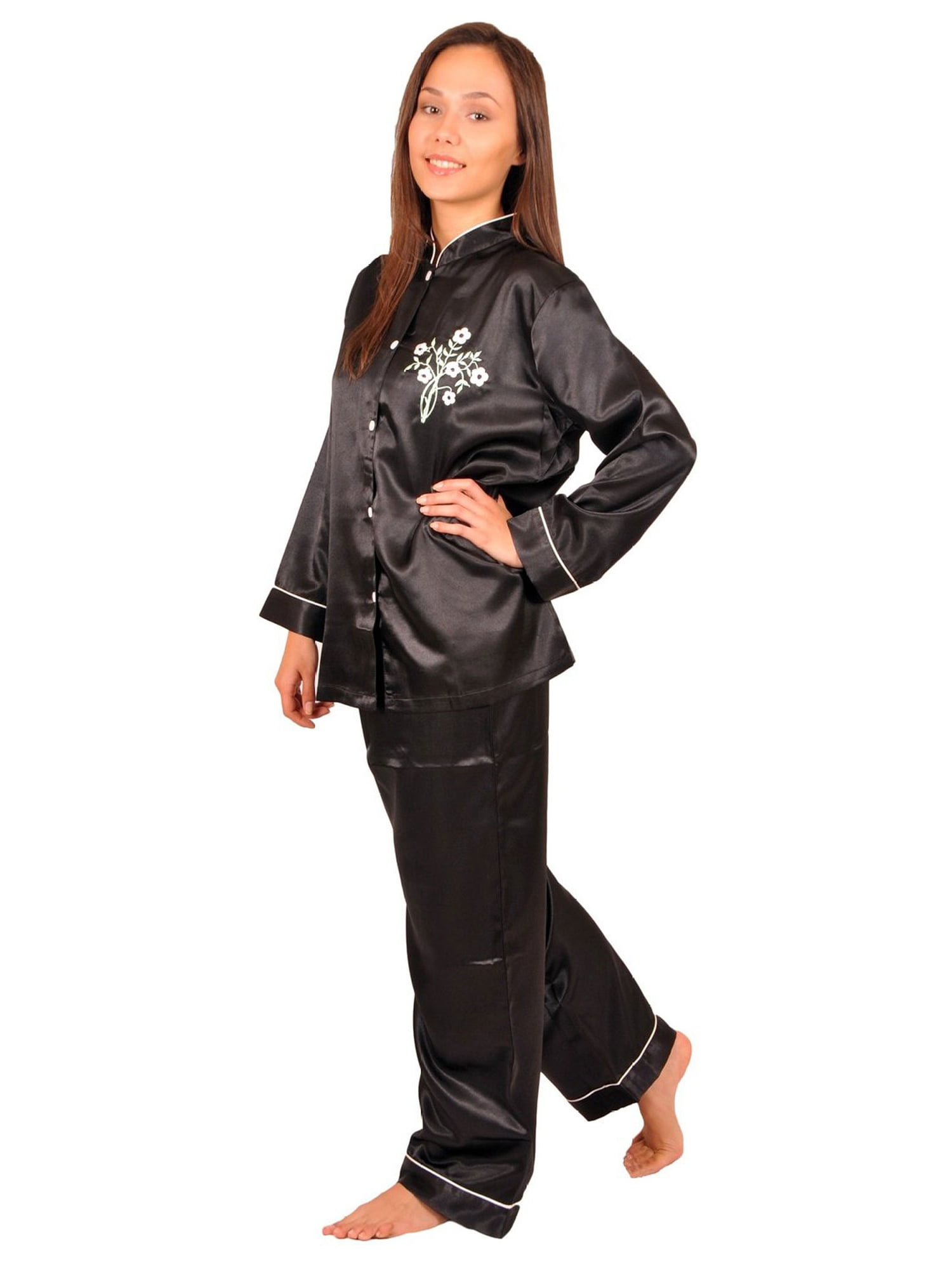 Up2date Fashion's Women's Mandarin Collar Pajamas - Walmart.com