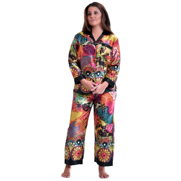 Up2date Fashion's Women's Print Pajamas in Various Colorful Patterns III