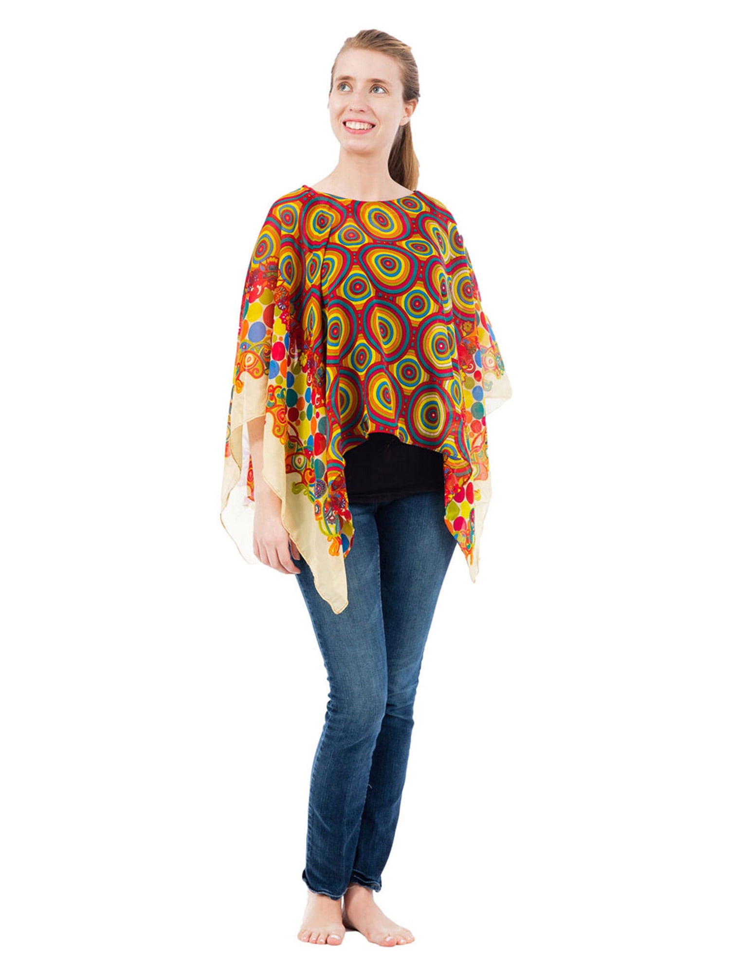 Poncho Odélise Fuchsia