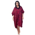 thumbnail image 1 of Up2date Fashion's Women's Satin Short Caftan / Kaftan, Red Tiger Animal Print, 1 of 2