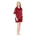 thumbnail image 1 of Up2date Fashion's Women's Satin Short Pajama Sets, 1 of 2