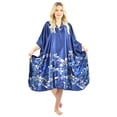thumbnail image 1 of Up2date Fashion's Women's Short Caftan / Kaftan / Muumuu / Mumu, Midnight Dream Floral Vine Print in Blue, 1 of 3