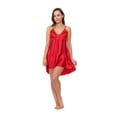 thumbnail image 1 of Up2date Fashion's Women's Sleepwear Sexy High-Low Style Satin Chemise Negligee Nightie Teddy Babydoll Lingerie Nightgown Slip, 1 of 3