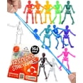 thumbnail image 1 of UpBrands 144 Halloween Party Favors Stretchy Skeletons, Halloween Pinata Fillers, 1 of 12