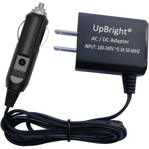 12V Lighter Plug AC/DC Adapter Compatible for Innovative #9101 9102 Light Ranger MUTT Mobile Universal Trailer Tester CHR0001 TNS 30W-120050-2 Fotexco CL-1250 0.5A Power Cord Battery Charger