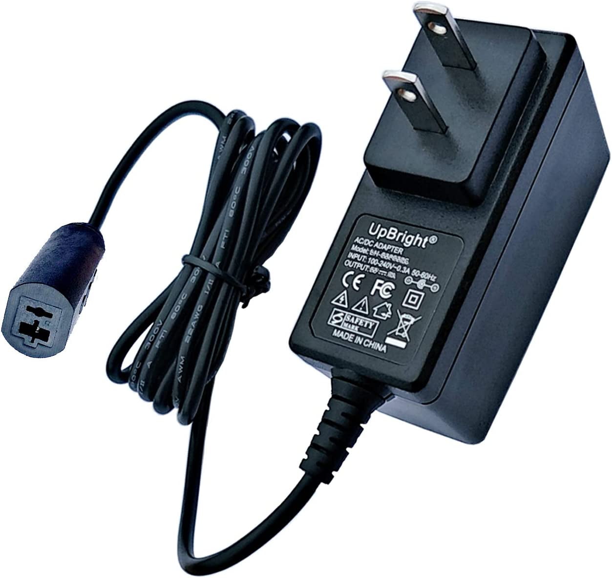 UpBright 2-Prong 4.5V AC/DC Adapter Compatible for YB YB052-0450200U-2A Christmas Tree Dongguan YouBei Electronics Co Ltd DC4.5V 200mA 2000mA 4.5VDC 5VDC 5V 0.2A 1A 2A Power Supply Charger