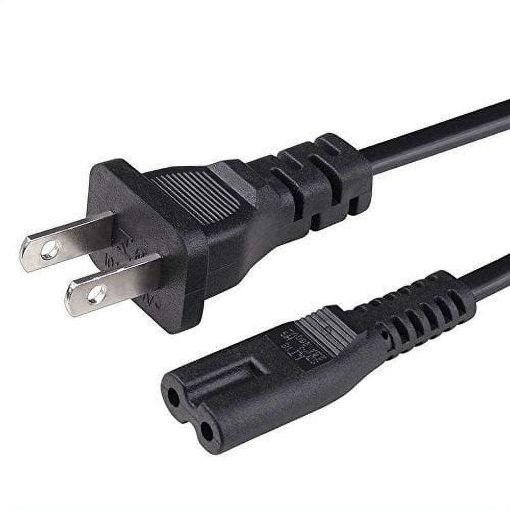 UpBright 2-Prong AC Power Cord Cable Compatible with FRIGIDAIRE  EFMIS462-BLACK EFMIS462-Red EFMIS462-BLUE EFMIS462-Pink 12 Can Retro Mini  Beverage Refrigerator Refrigerateur Portable Personal Fridge 
