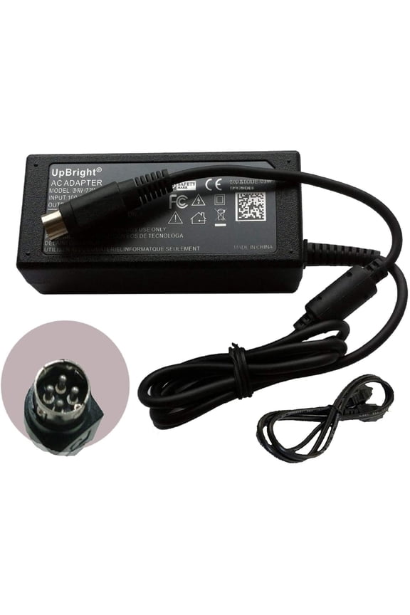 4-Pin 24V AC/DC Adapter for C-ognitive CXI Model COG CID4-1300 CID41300 Thermal Label Printer Security 0163 24VDC DC24V Power Supply Cord Cable Battery Charger