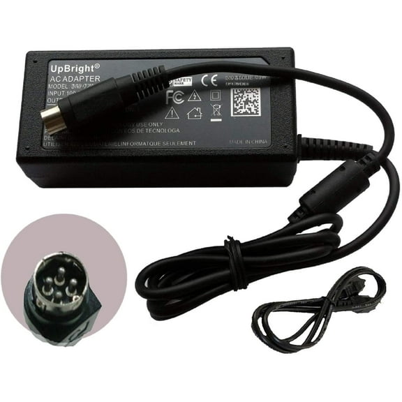 12V 5V 4-Pin DIN AC/DC Adapter Compatible for J-entec T-echnology Model JTA0202 12Vdc 5Vdc Power Supply Cord Cable Battery Charger