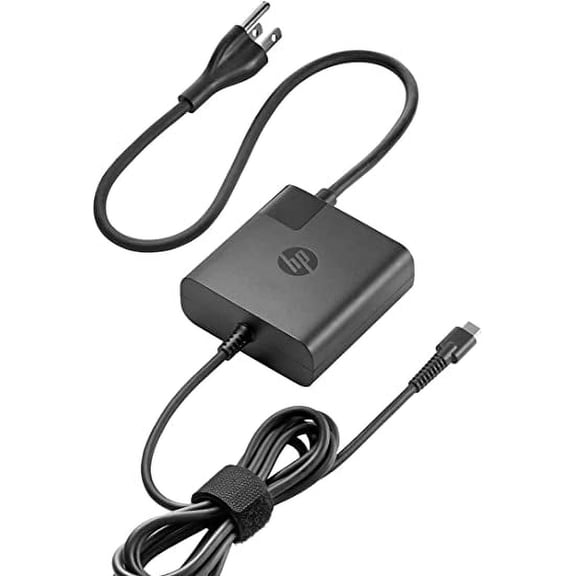 65W USB-C AC Adapter for HP Spectre x360 13-AE015DX x2 10-p Pro 210 612 G2 ProBook 430 45X G6 Elitebook 1030 1040 860065-002 860209-850 925740-002 TPN-CA06 HU10674-16024 Charger Power Supply Charger