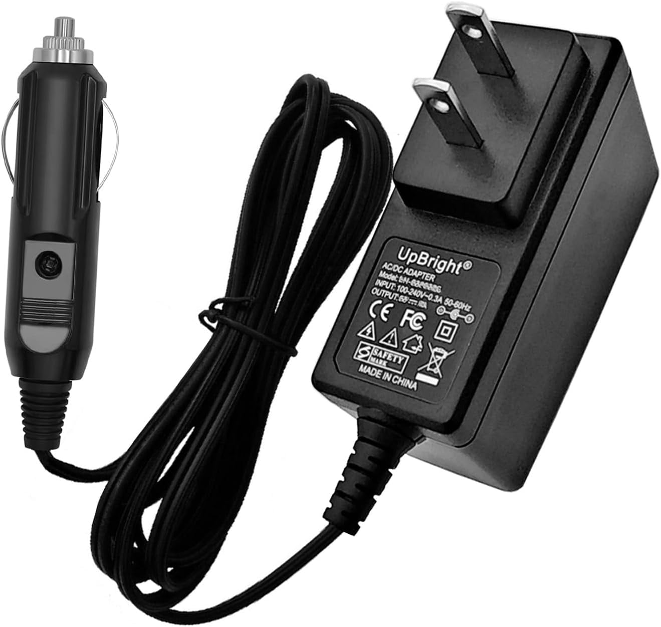 UpBright Male Car AC/DC Adapter, Charging Cable Cord, Compatible with ...