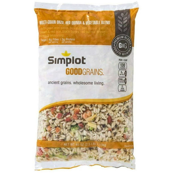 UpSides Orzo Grains and Vegetable Blend, 2.5 Pound -- 6 per case.