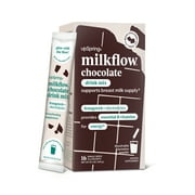 UpSpring Milkflow Chocolate Drink Mix Powder, with Fenugreek + Energy, 16 Count
