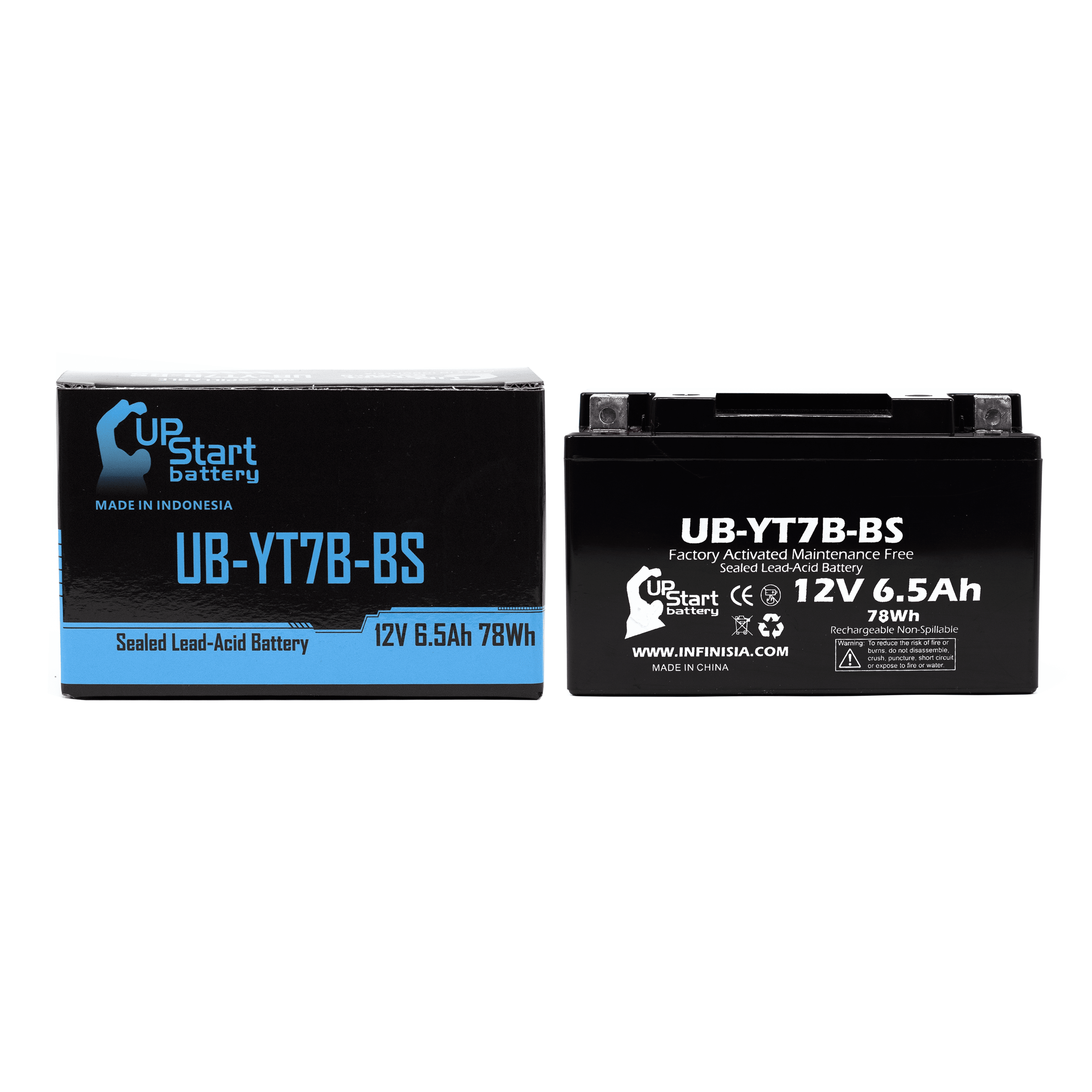 Magneti Marelli YTZ7S Battery – 12V 6Ah Maintenance-Free, Fits Yamaha WR450F 2007–2009