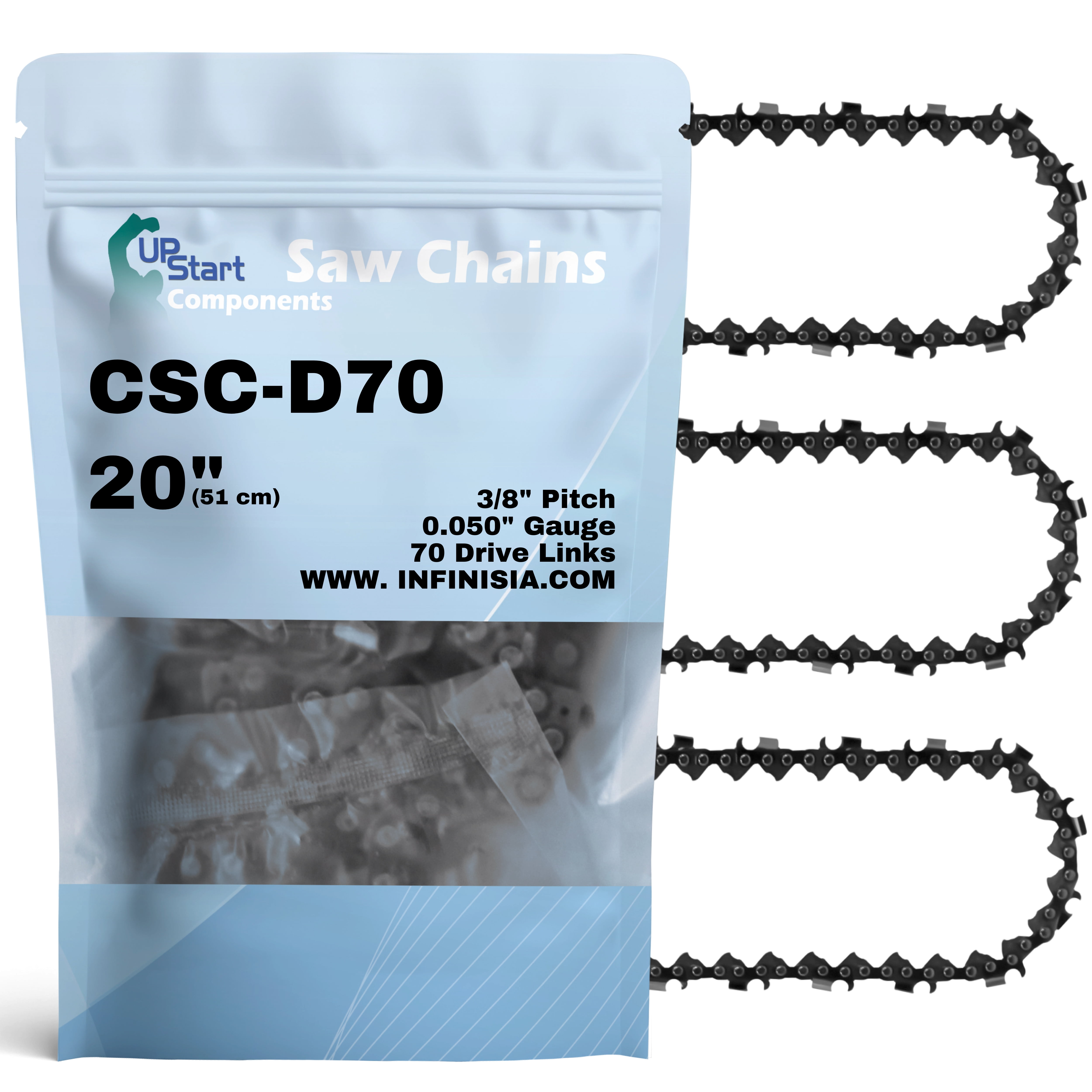 3/8 Pitch Guide Bar 2-Pack Replacement Chainsaw Bars For Echo CS-355T ...