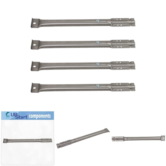 UpStart Components BBQ-16781-4PK-DL43 4-Pack Gas Grill Burner Replacement for Master Forge 1010048 - 409 Stainless Steel, 14.88 Inch Burners