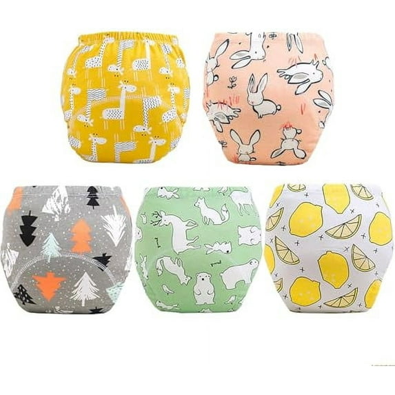 Upairy Training Pants for Boys, Upairy, Upairy Training Underwear, Upairy Potty Training Underwear, Upairy Training Pants for Girls, Toilet Training Pants, Waterproof & Breathable (5 Pack B,M)