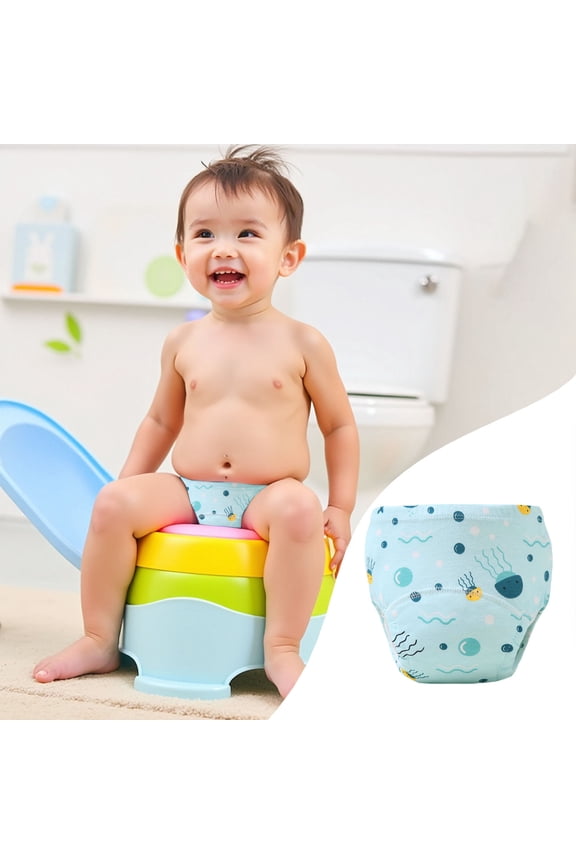 Upairy Unisex Toddler Toilet Training Pants Soft Absorbent Breathable Washable Early Education Underwear For Potty Learning