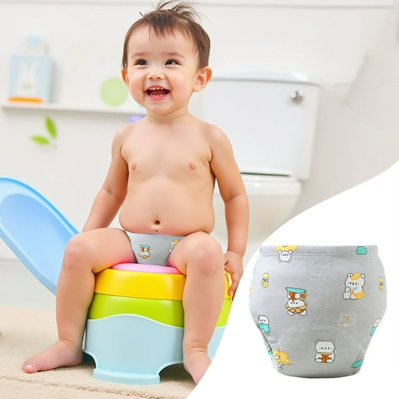 Upairy Unisex Toddler Toilet Training Pants Soft Absorbent Breathable Washable Early Education Potty Underwear For Boys Girls