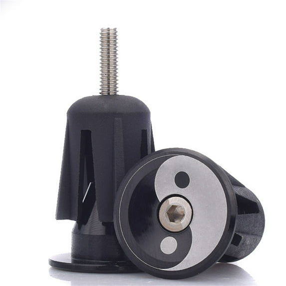 Upanbike 1 Pair Mountain Bike Handlebar End Plugs Aluminum Alloy Grips Cap Stoppers For Road Bicycle