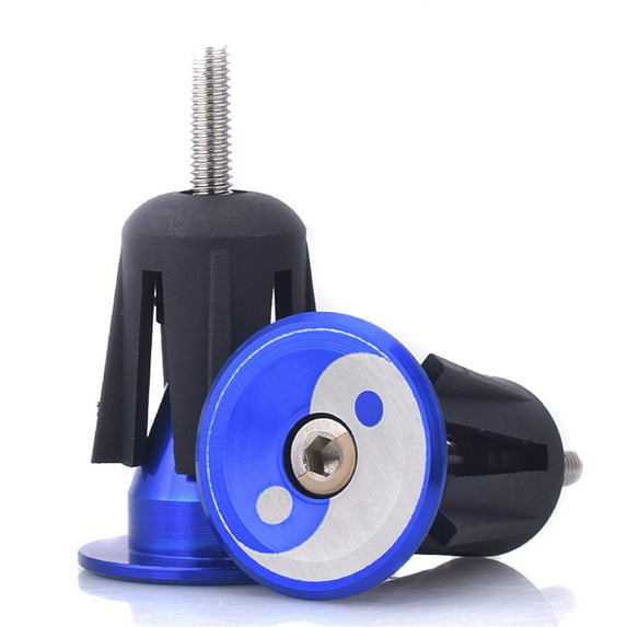 Upanbike 1 Pair Mountain Bike Handlebar End Plugs Aluminum Alloy Grips Cap Stoppers For Road Bicycle