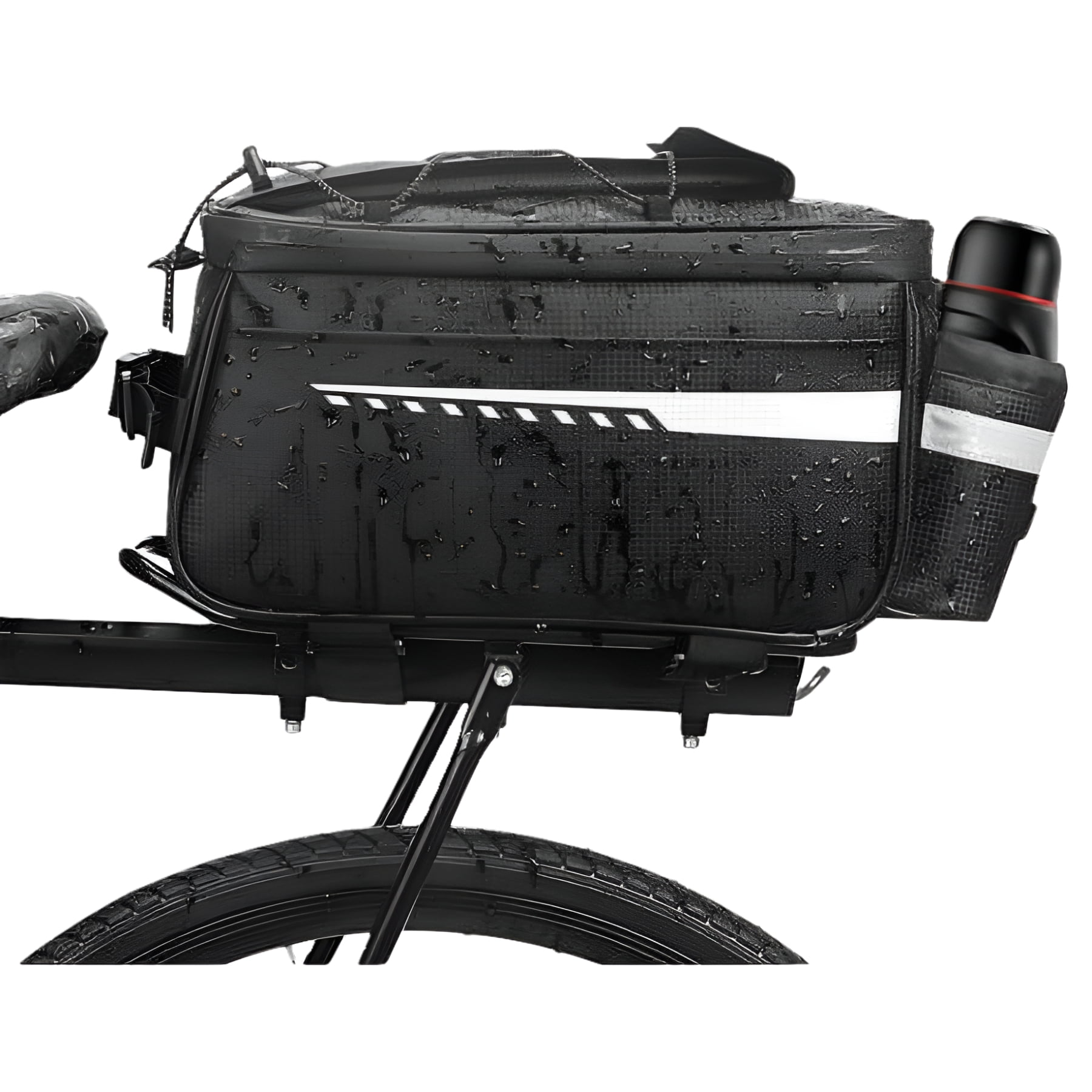 upanbike Insulated Waterproof Bicycle Trunk Bag, 10L Rear Rack Bag ...