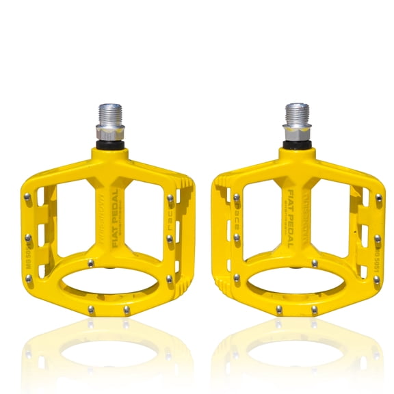 Upanbike Magnesium Bike Pedals 9/16'' Spindle Bearing MTB Mountain Bike Pedal (Yellow)