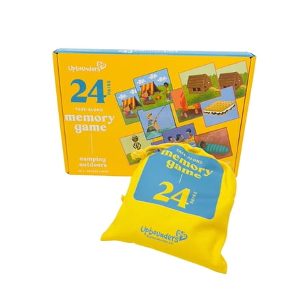 Upbounders- Camping Outdoors - Memory Matching Card Game for Toddlers - Best Pairs Game for Kids Ages 3+ Years