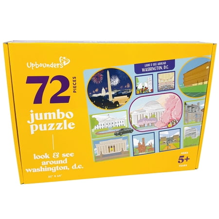 Upbounders Look & See Around Washington, DC - 72 Piece Kids Puzzle, Ages 5-9 (Multicultural)