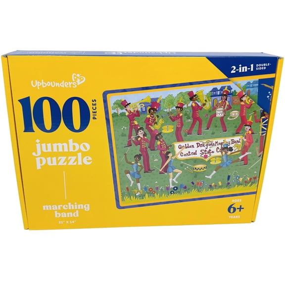 Upbounders Marching Band - 2-Sided 100 Piece Music Puzzle & Activity, Ages 6-10