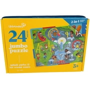 Upbounders Splash Park - 24 Piece 2-sided Jumbo Puzzle (Multicultural), Ages 3-6