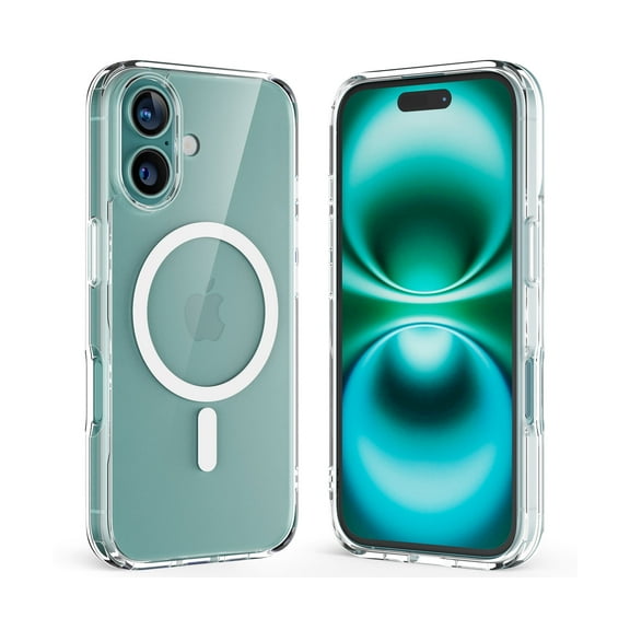 Upcommon Crystal Fit Clear Case for iPhone 16 Plus, MagSafe Compatible, Anti Yellowing, Slim Protective Cover