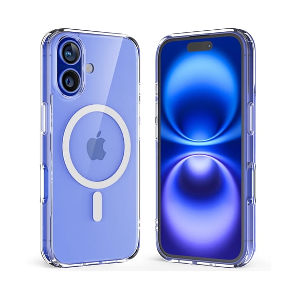 Upcommon Crystal Fit Clear Case for iPhone 16, MagSafe Compatible, Anti Yellowing, Slim Protective Cover