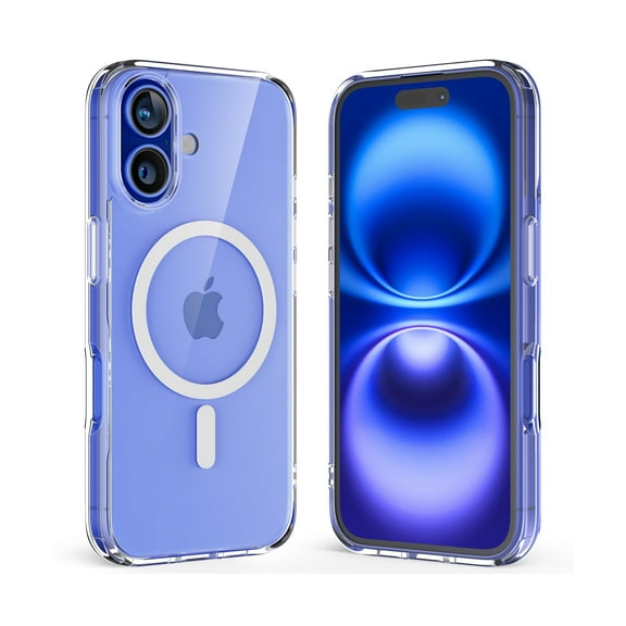 Upcommon Crystal Fit Clear Case for iPhone 16, MagSafe Compatible, Anti Yellowing, Slim Protective Cover