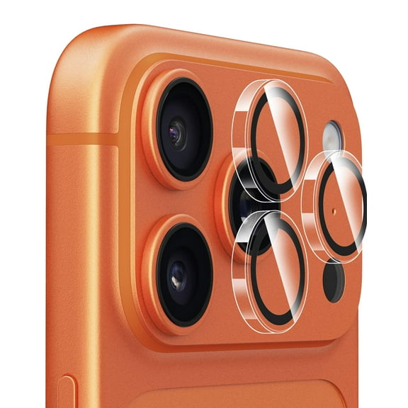 Upcommon UARMOR Camera Lens Protector for iPhone 17 Pro & Pro Max, 9H Tempered Glass, HD Clear, Easy Installation Kit - Clear