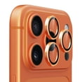 thumbnail image 1 of Upcommon UARMOR Camera Lens Protector for iPhone 17 Pro & Pro Max, 9H Tempered Glass, HD Clear, Easy Installation Kit - Orange, 1 of 7